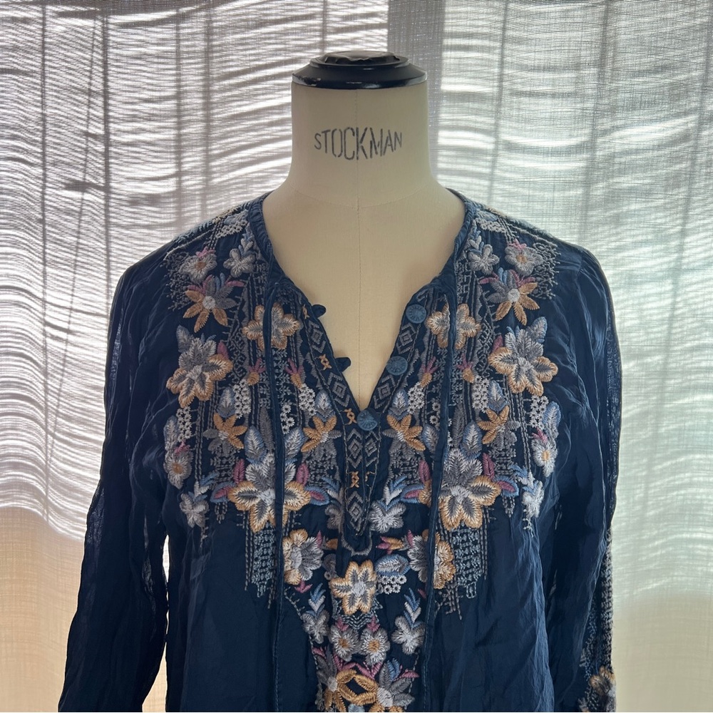Johnny Was Embroidered Blouse